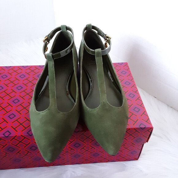 Tory Burch Ashton T-strap Mary Jane Flat Women's Shoes size 5M - Picture 2 of 11
